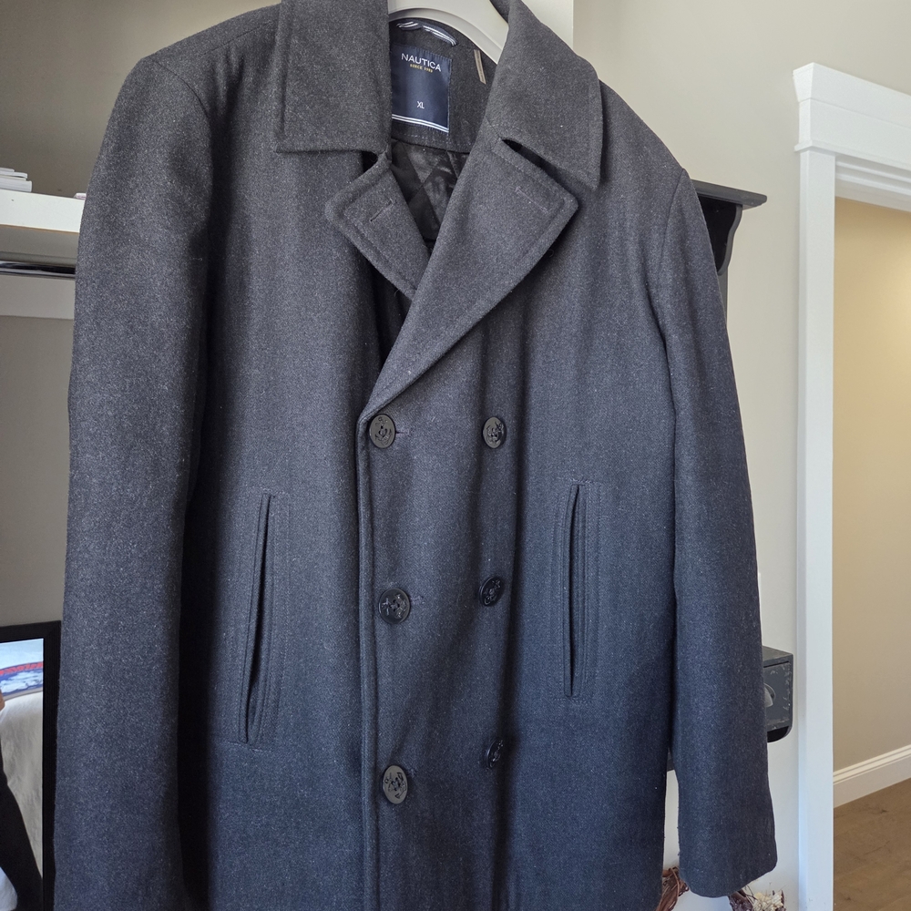 Nautica Men's Dark Gray Peacoat